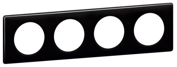 Рамка Legrand Celiane Классика черный глянец 4 поста 066684