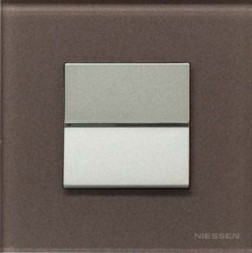 Рамка ABB Zenit Кофейное стекло 1 пост 2CLA227100N3701 N2271 CC