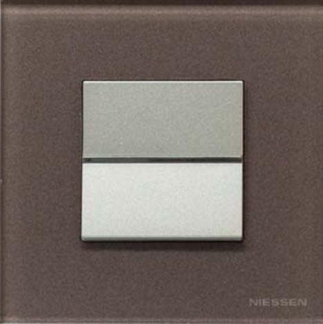 Рамка ABB Zenit Кофейное стекло 1 пост 2CLA227100N3701 N2271 CC