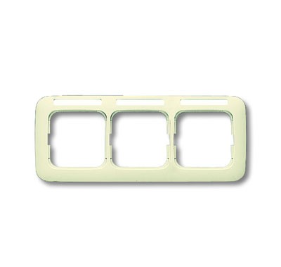 Рамка ABB Busch-Duro 2000 SL Слоновая кость 3 поста с полем для надписи 2CKA001754A3716 1733 NS-212