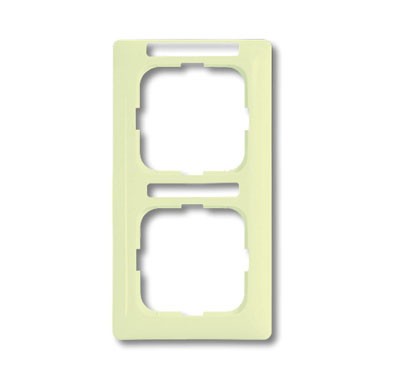 Рамка ABB Busch-Duro 2000 SL Слоновая кость 2 поста с полем для надписи 2CKA001754A4094 1722 NSKA-212