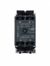 Механизм переключателя ABB Zenit альпийский белый одноклавишного проходного с клавишей 1 модуль 2CLA211000N1101 N2110 BL