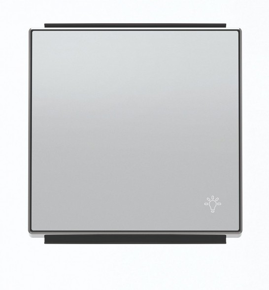 Клавиша ABB Sky серебряный для 1-клавишных выключателей /переключ /кнопок символ &quot;СВЕТ&quot; 2CLA850420A1301 8504.2 PL