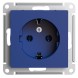 РОЗЕТКА с заземлением, 16А, механизм, быстрозажим. клем., АКВАМАРИН Schneider Electric Art Gallery GAL001143S