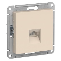 Розетка компьютерная RJ45 Schneider Electric Atlasdesign Бежевый кат. 5Е, механизм ATN000283