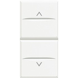 2-х кнопочный переключатель Bticino Axolute 16А 1Р 1-0-2 HD4027