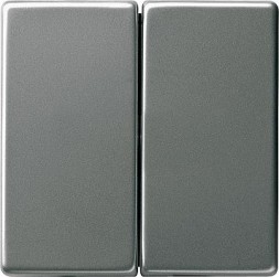 Клавиша Gira E22 Сталь двойная 029520