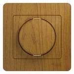Светорегулятор (диммер) поворотный, 300Вт, в сборе Schneider Electric Glossa Дуб GSL000534