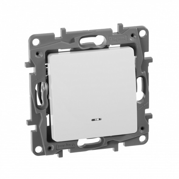 Выключатель/переключатель Legrand Etika белый с подсветкой 10 A 250 В~ 672215