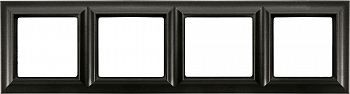 Рамка Jung ECO Profi Standart Чёрная 4 поста EPS484SWM