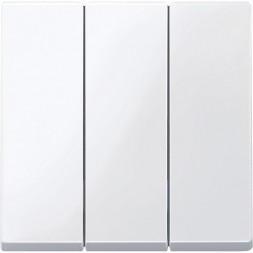 Трехклавишный выключатель Merten M-серия активный белый MTN312625