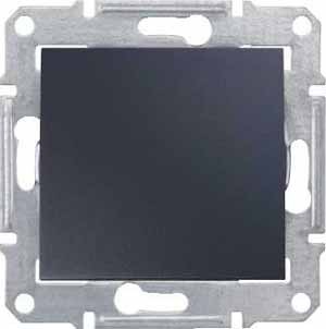 Переключатель Schneider Electric Sedna графит проходной сх.7 SDN0500170