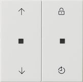 Накладка управления Gira Белый глянцевый Memory 536303