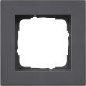 Рамка Gira E2 Антрацит установочная для монтажа заподлицо 1-постовая 0211235