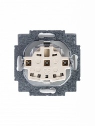 Розетка ABB белый бархат SCHUKO 16А 250В с защитными шторками 2CKA002013A5373 20 EUCKS-884-500