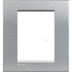 Рамка Bticino LivingLight Квадрат Алюминий 3+3 модуля LNA4826TE