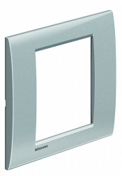 Рамка Bticino LivingLight Квадрат Алюминий 3+3 модуля LNA4826TE