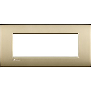 Рамка Bticino LivingLight Air Золото матовое 7 модулей LNC4807OF