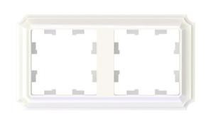 ATN100402 2-постовая РАМКА ЖЕМЧУГ, AtlasDesign Antique Schneider Electric