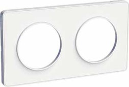 Рамка Schneider Electric Odace Белый 2-постовая S52P804
