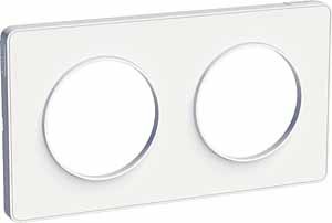 Рамка Schneider Electric Odace Белый 2-постовая S52P804