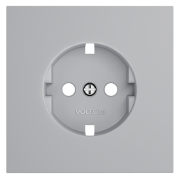 Накладка для розетки с заземлением, S70 (серый)