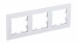 Рамки Schneider Electric Atlasdesign матовое белое стекло 3-постовая ATN330103