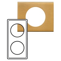 Рамка Legrand Celiane Металл Золото 2 поста 069132