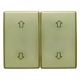 Клавиши Berker Arsys с оттиском Стрелки золотой металл 14340302