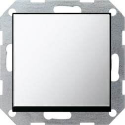 Клавишный выключатель Gira Хром с самовозвратом 10А/250В в сборе 0126605