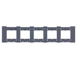 Рамка 5-ая цвет- грифель матовый MEITON AA4802M5AL