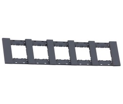 Рамка 5-ая цвет- грифель матовый MEITON AA4802M5AL