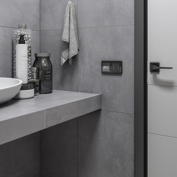 Умный сенсорный терморегулятор для теплого пола черный Werkel W1151208