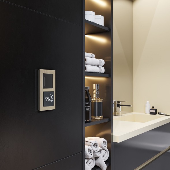 Умный сенсорный терморегулятор для теплого пола черный Werkel W1151208