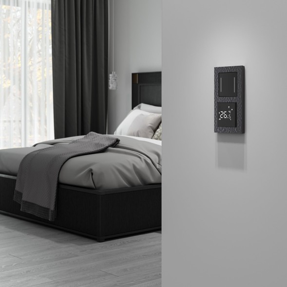 Умный сенсорный терморегулятор для теплого пола черный Werkel W1151208
