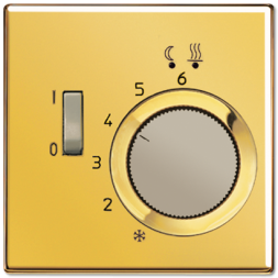 Регулятор теплого пола Jung LS серия Блеск золота 10А FTRGO231