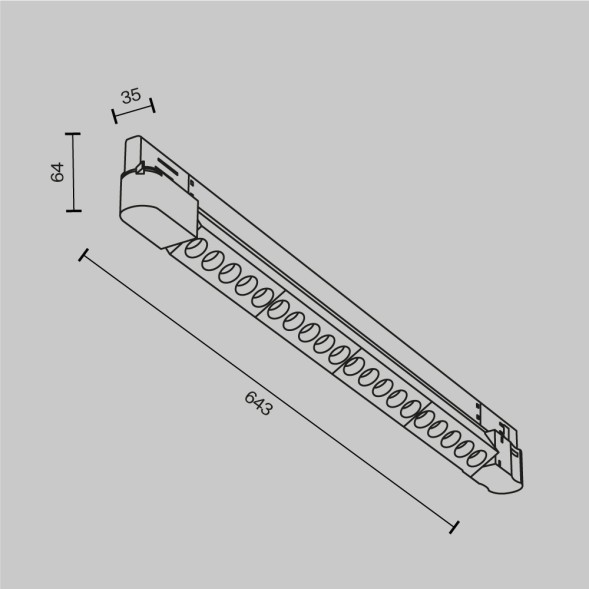 Трековый светильник Technical TR195-3-20W4K-M-W