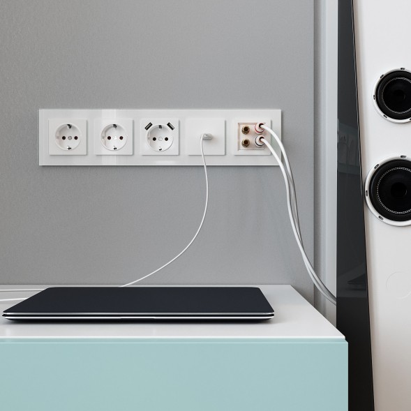 Розетка HDMI (белый) Werkel W1186001