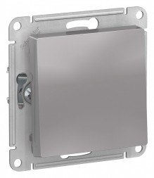 Одноклавишный выключатель Schneider Electric Atlasdesign Алюминий сх.1, 10АХ, механизм ATN000311