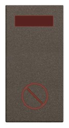 Светосигнализатор ABB Zenit антрацит с LED лампой Не беспокоить одномодульный 2CLA218040N1801 N2180.4 AN