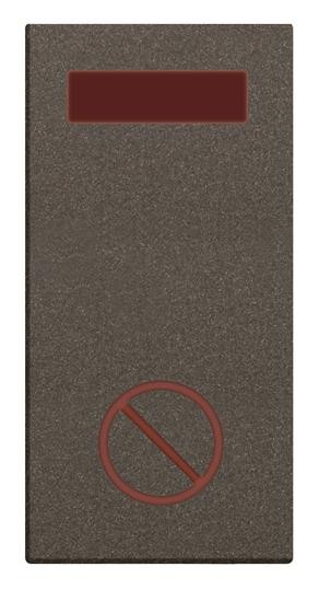 Светосигнализатор ABB Zenit антрацит с LED лампой Не беспокоить одномодульный 2CLA218040N1801 N2180.4 AN