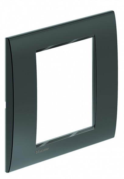 Рамка Bticino LivingLight Квадрат Антрацит 3+3 модуля LNA4826AR