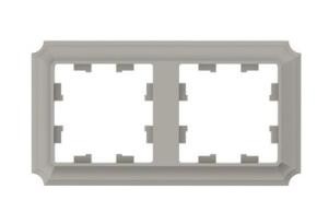 ATN100502 2-постовая РАМКА ШАМПАНЬ, AtlasDesign Antique Schneider Electric