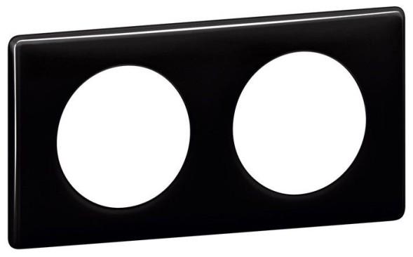 Рамка Legrand Celiane Классика черный глянец 2 поста 066682