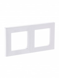 Рамка ABB Levit Белый / Ледяной 2 поста 2CHH015020A6001 3901H-A05020 01W