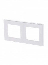 Рамка ABB Levit Белый / Ледяной 2 поста 2CHH015020A6001 3901H-A05020 01W