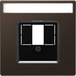 Центральная накладка Merten D-Life мокко для tae/audio/usb MTN4250-6052