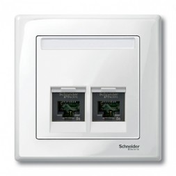 Центральная плата Merten M-серия белый для розетки schneider electric,2п MTN469919