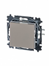 Выключатель ABB Levit кофе макиато / белый кнопочный одноклавишный 2CHH599145A6018 3559H-A91445 18W