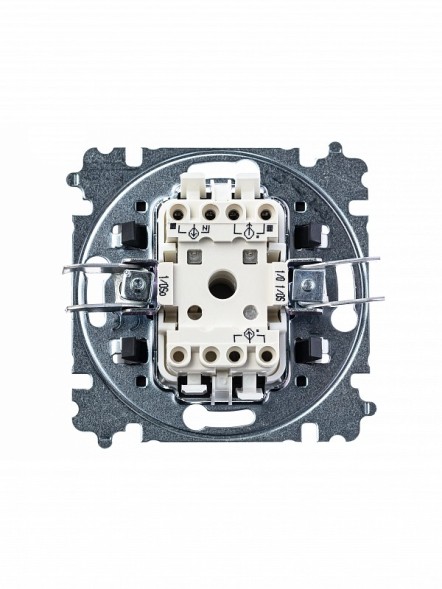 Выключатель ABB Levit кофе макиато / белый кнопочный одноклавишный 2CHH599145A6018 3559H-A91445 18W